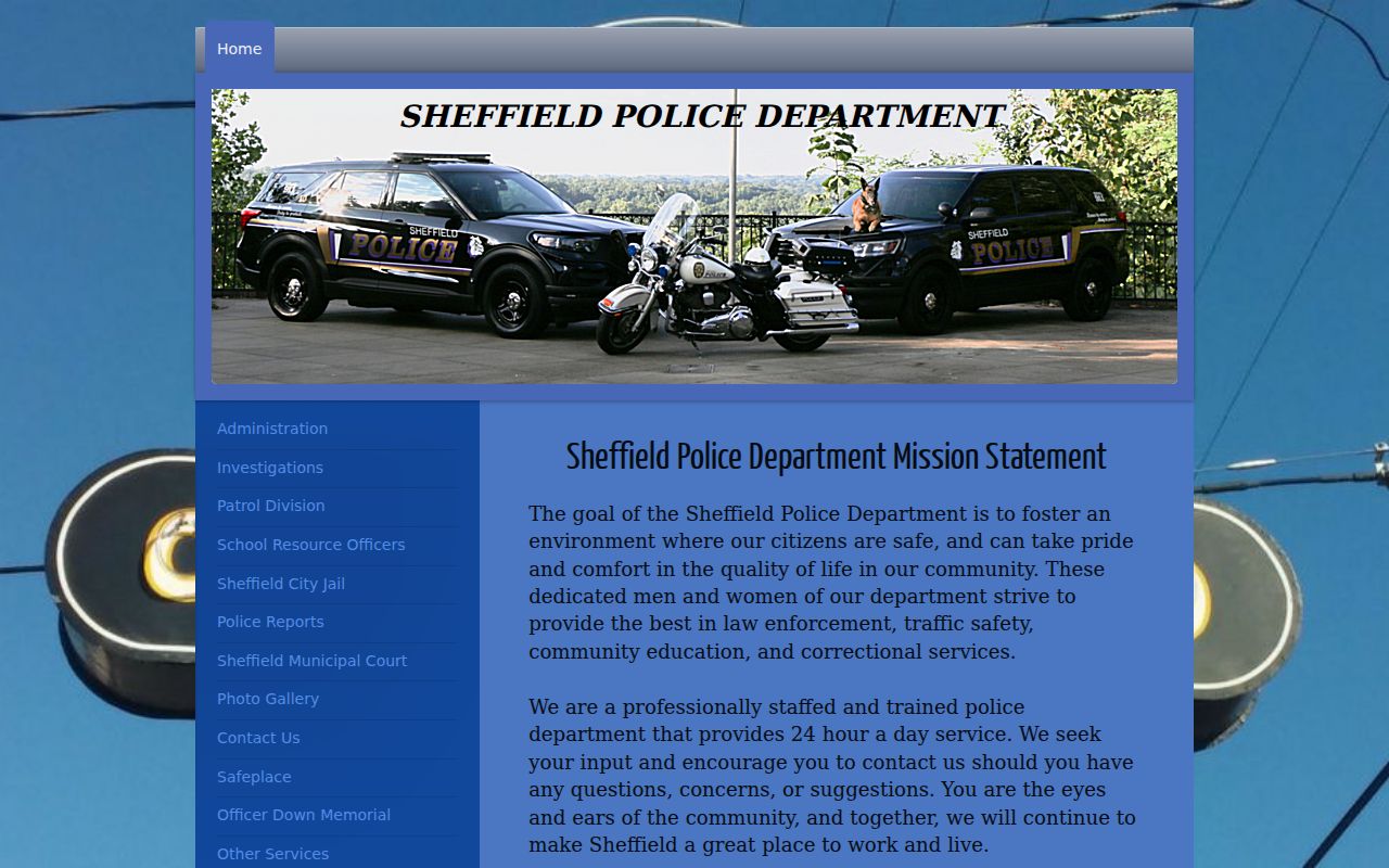 Sheffield, Colbert County Police contact source for city warrant service questions